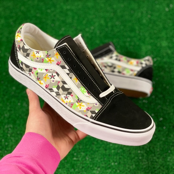 Vans Other - Vans Old Skool Checker Cube Mens Shoes Black True White VN0A3WKT3XR NEW Sz 12